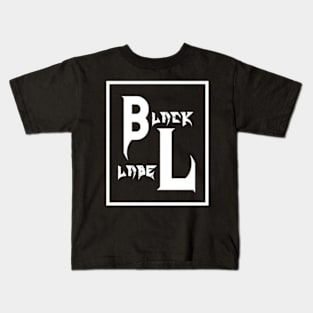 "Black Label" Square Logo Kids T-Shirt